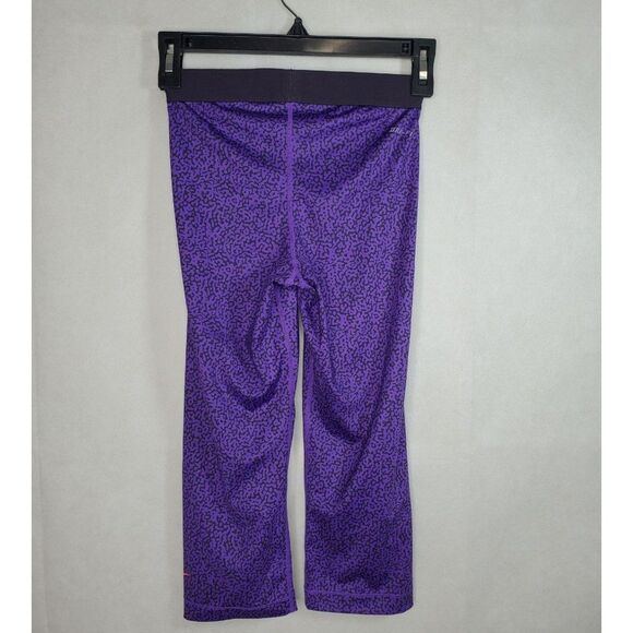 Nike Pro Women's Dri-Fit Mezzo Print Purple Capri Workout Activewear Leg… - Picture 9 of 12